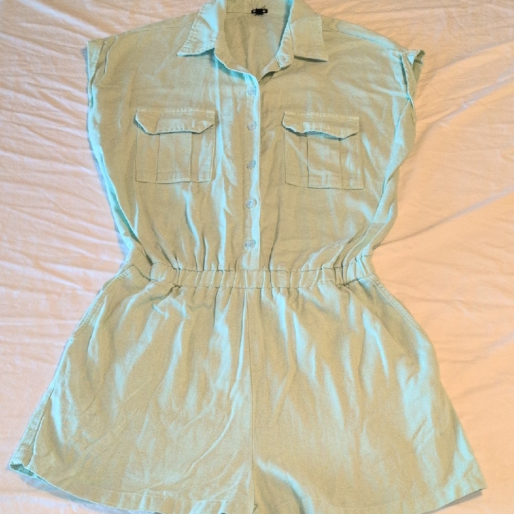 Monrow Button-Up Jumpsuit